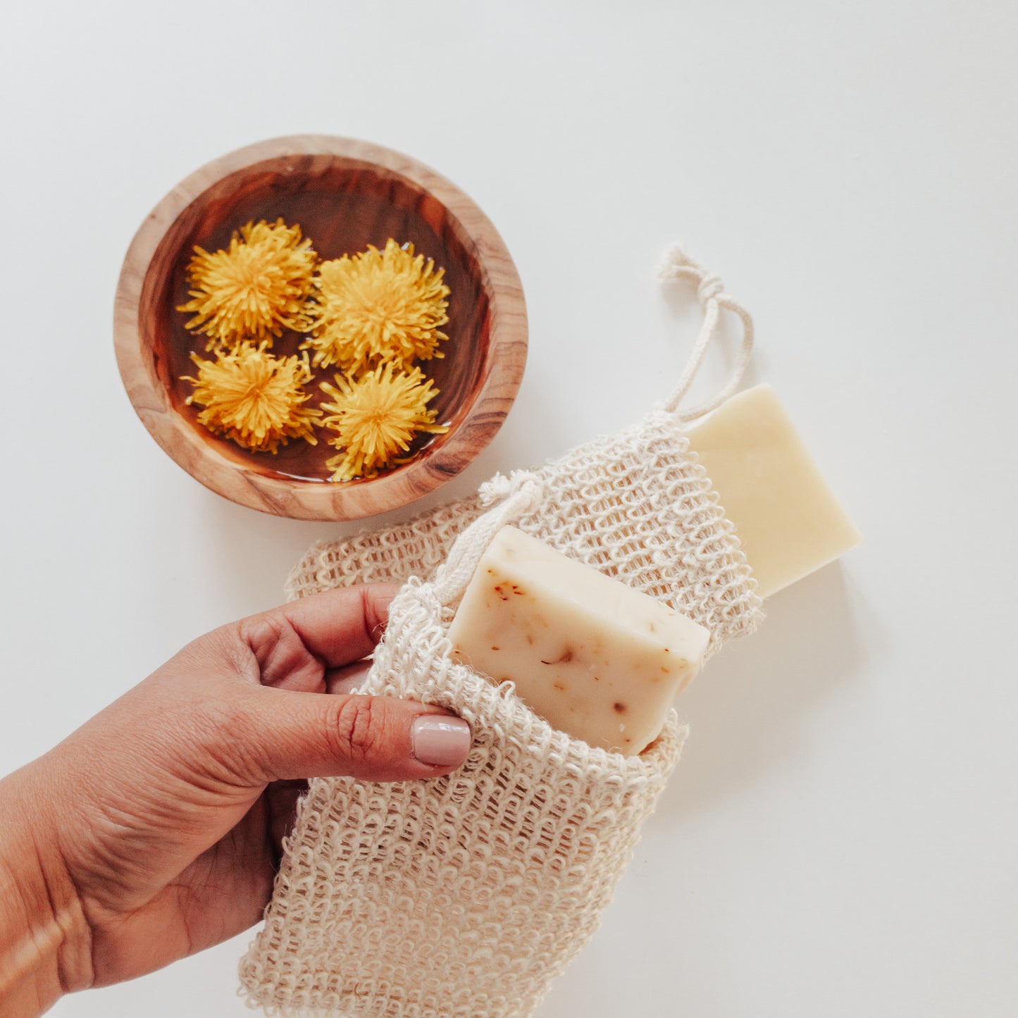 Natural organic sisal soap bag - Soap saver & gentle exfoliator - Eco Kindly