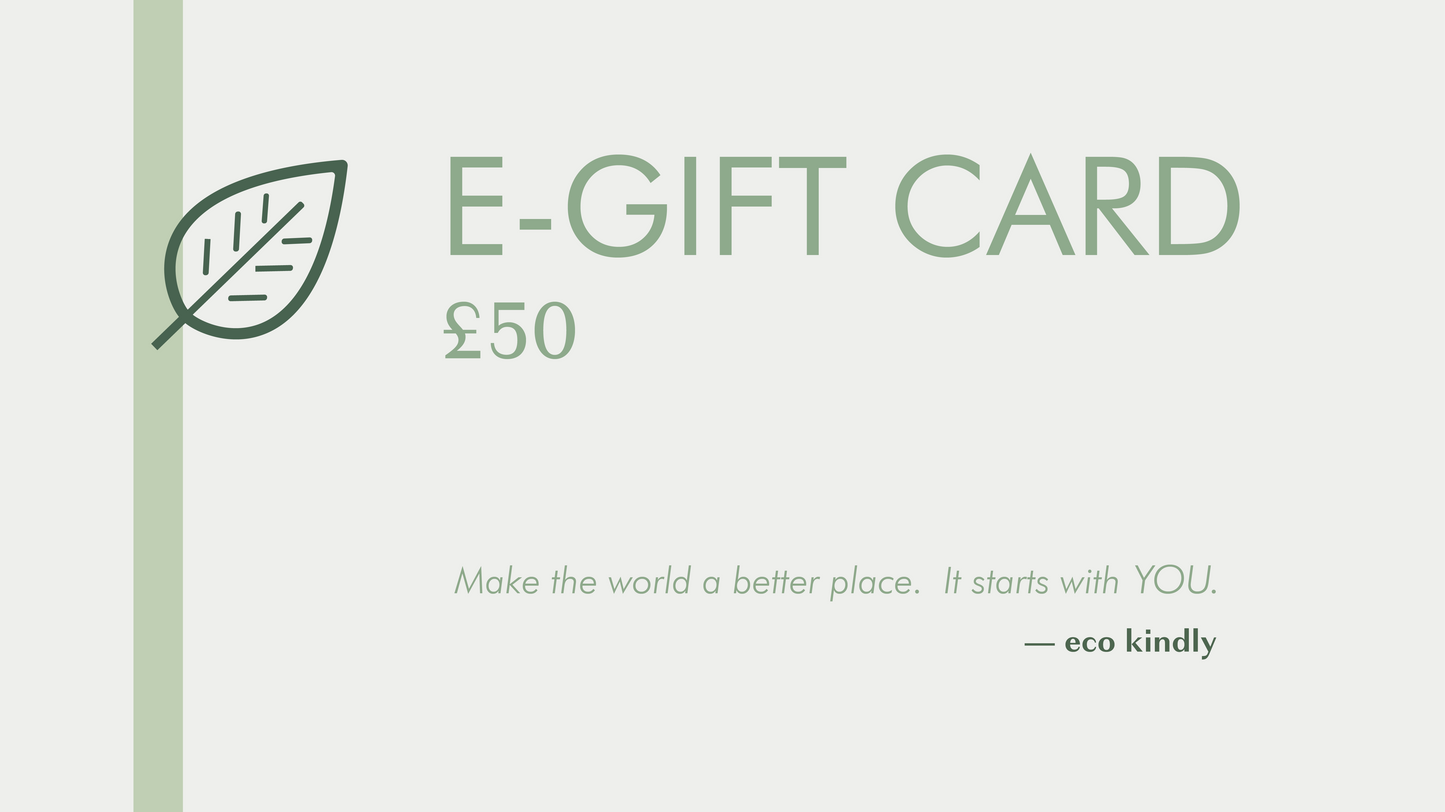 E-Gift Cards - Electronic Vouchers - Eco Kindly