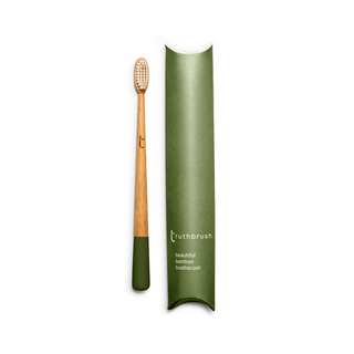The Toothbrush - Moss Green with Medium Plant Based Bristles - Eco Kindly