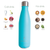 Water Bottle Premium Stainless Steel 18/8  - 500ml - Turquoise - Eco Kindly