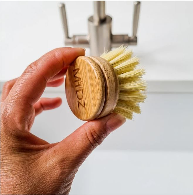 Bamboo Dish Brush With Plant Bristles - Eco Kindly