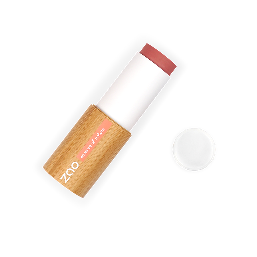 ZAO Natural Long Lasting Blush Stick - Cheeks and Lips - Eco Kindly