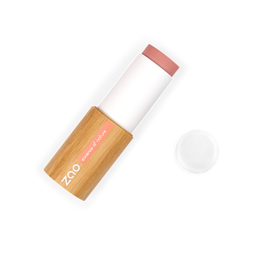 ZAO Natural Long Lasting Blush Stick - Cheeks and Lips - Eco Kindly